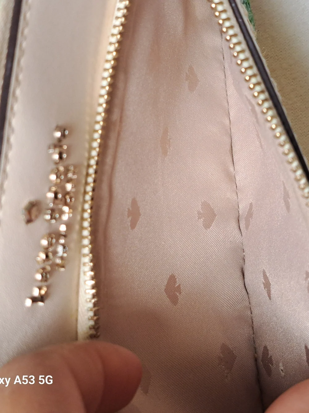 kate spade Beige Pineapple Straw Wristlet - Picture 6 of 8